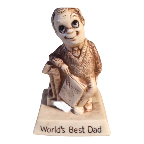 VINTAGE 1976 WORLD'S BEST DAD FIGURINE - Picture 1 of 6